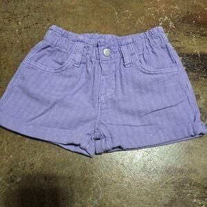 Purple linen stretch shorts - size 5T